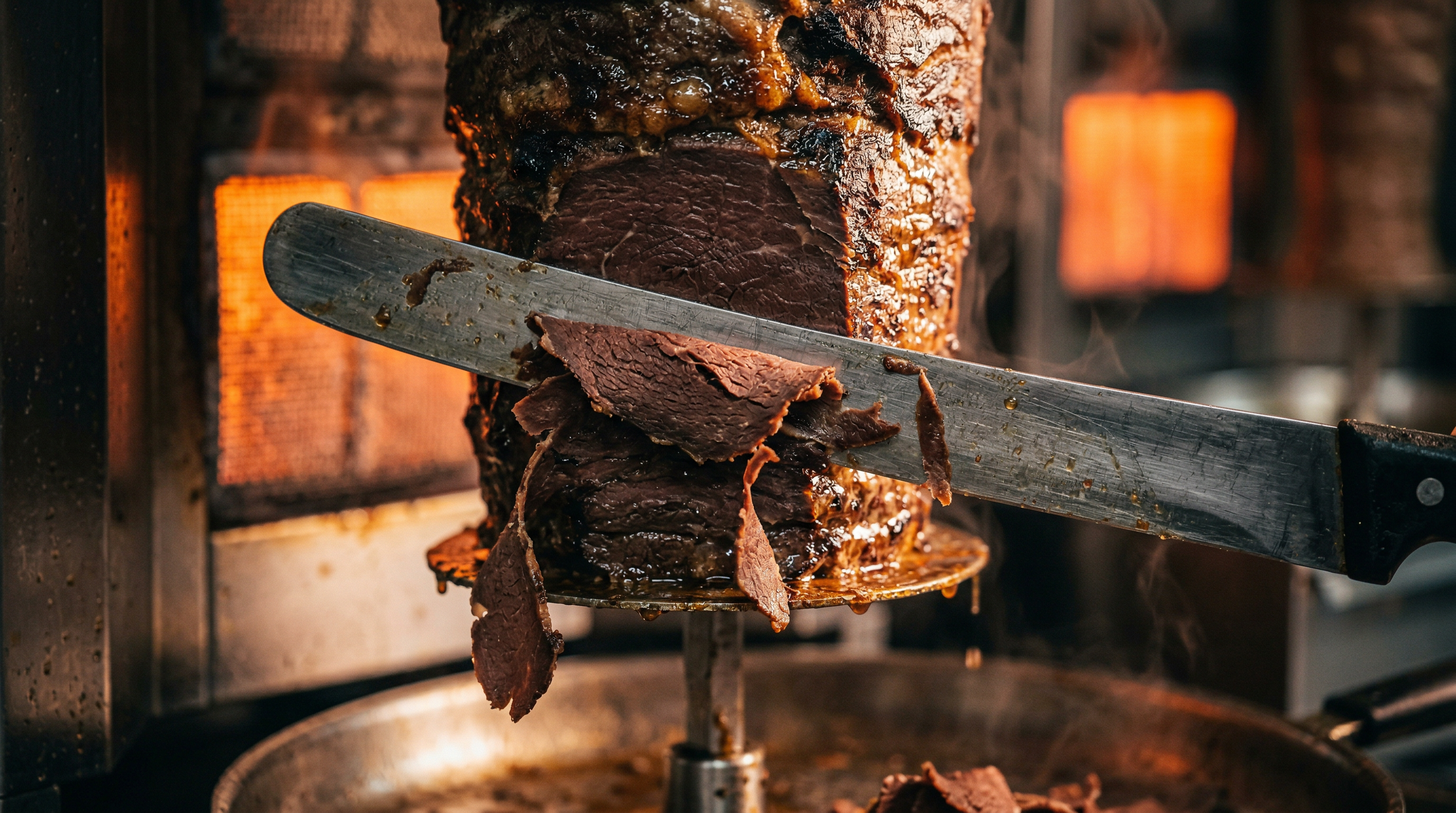 Buckelwal Döner am Spieß